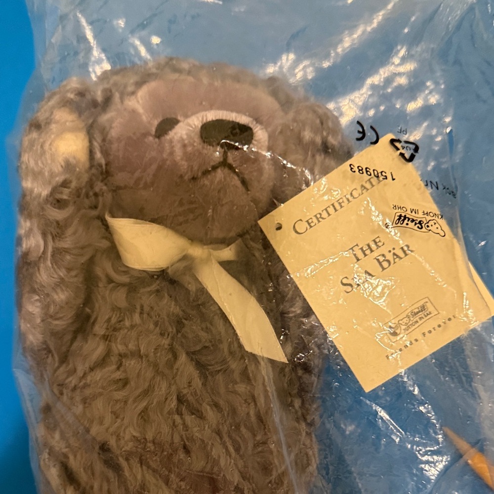 Vintage Steiff “Sea Bar” stuffed bear made in Germany, number 908.